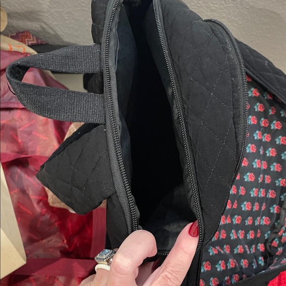 EUC Black quilted Vera Bradley backpack - Picture 5 of 5